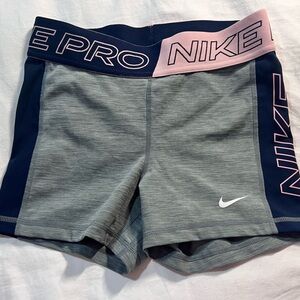 Nike Women's dry Fit Blue and Pink Athletic Shorts
